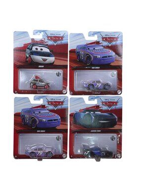 Disney Pixar Cars Die-Cast Metal Toy Cars 4pk Chisaki Haul Inngas Jackson Storm